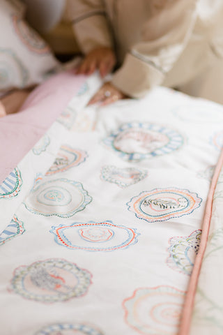 Yvonne Ellen Vintage Plates Oxford Pillowcase Pair