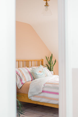 Yvonne Ellen Wobble Stripe Oxford Pillowcase Pair