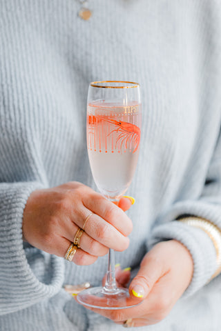Yvonne Ellen Shrimp Flute Glass