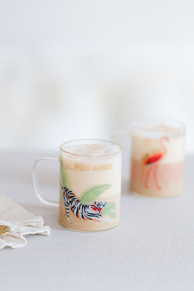 Yvonne Ellen Tiger Glass Mug