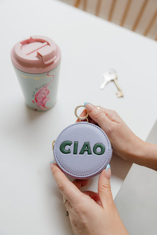 Lilac Ciao Round Coin Purse