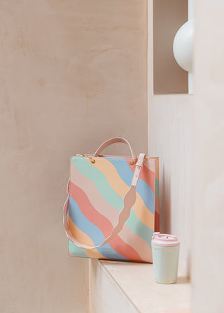 Wobble Stripe Large Structured Tote