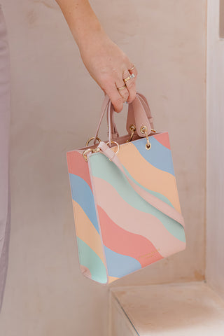 Wobble Stripe Mini Structured Tote