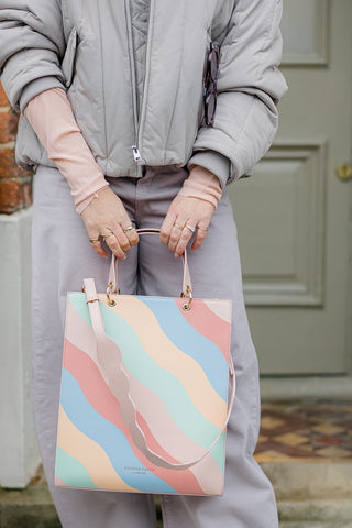 Wobble Stripe Large Structured Tote