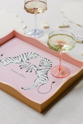 Rectangular Zebra Tray