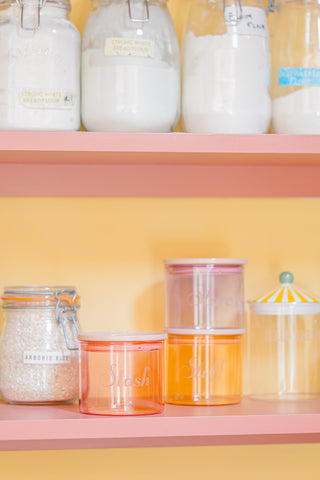 Stacking Glass Storage Jars (Set of 3)