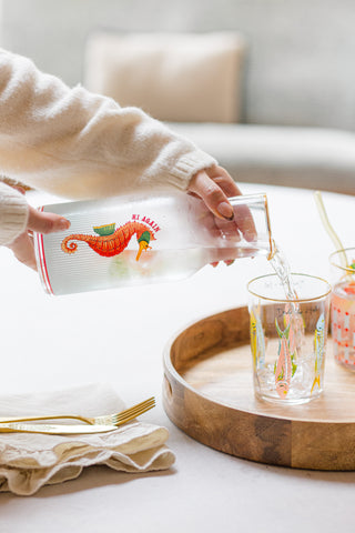 Seahorse Glass Carafe