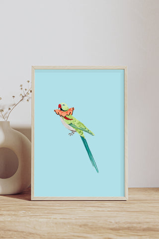 Yvonne Ellen Party Parrot Wall Print