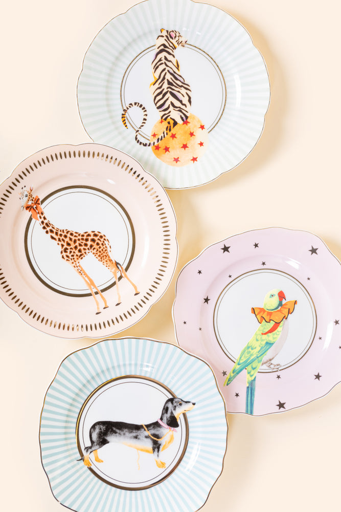 Yvonne Ellen Animal Tea Plates (Set of 4)