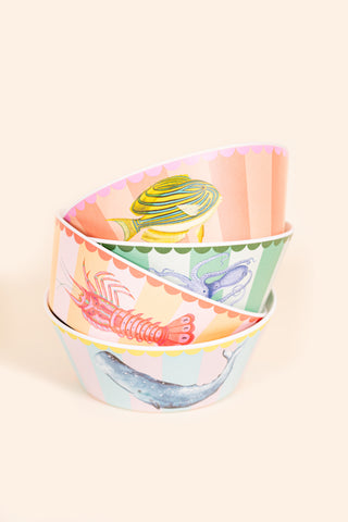 Yvonne Ellen Animal Melamine Bowls (Set of 4)