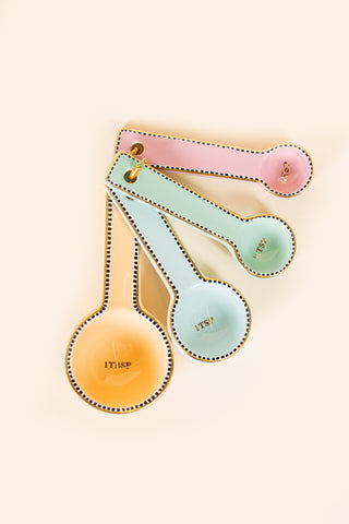 Yvonne Ellen Ceramic Pastel Measuring Spoons (Set of 4)