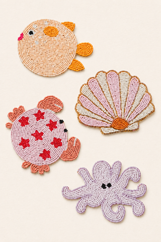 Under The Sea Beaded Coasters