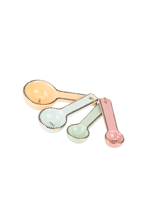 Yvonne Ellen Ceramic Pastel Measuring Spoons (Set of 4)