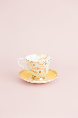 Yvonne Ellen Snakey Teacup & Saucer