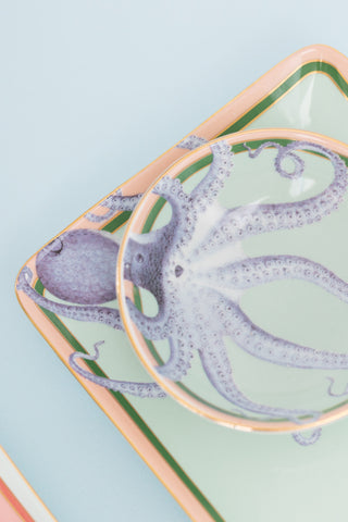 Yvonne Ellen Sushi Plates with Dip Bowls (Set of 2)