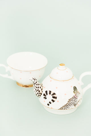 Yvonne Ellen Cheeky Cheetah Tea For One Set