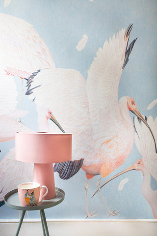 Yvonne Ellen Birds of Paradise Wall Mural, Blue