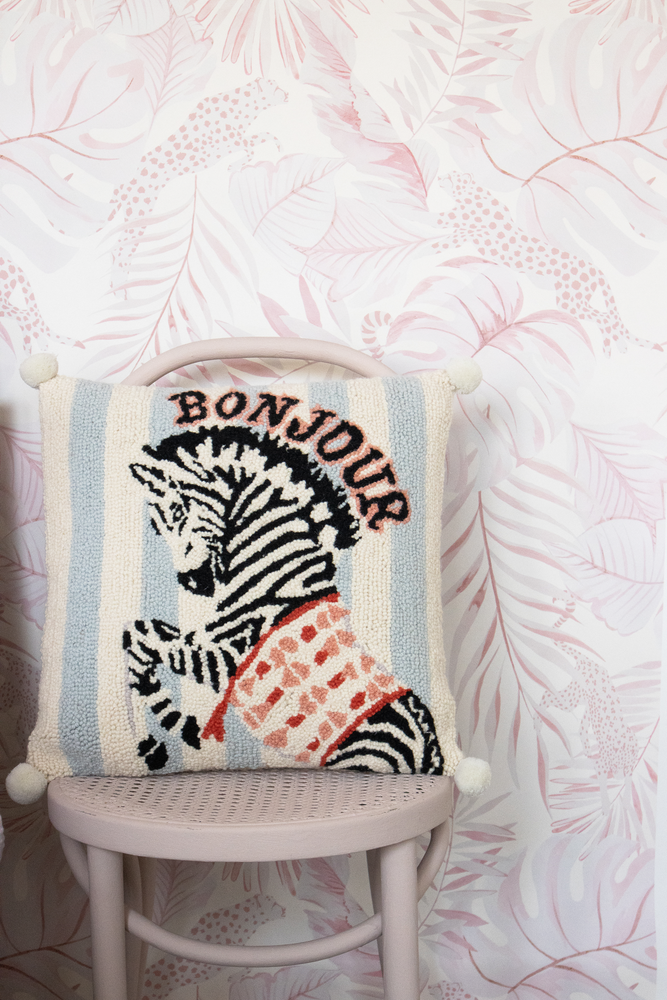 Yvonne Ellen Zebra Bonjour Cushion