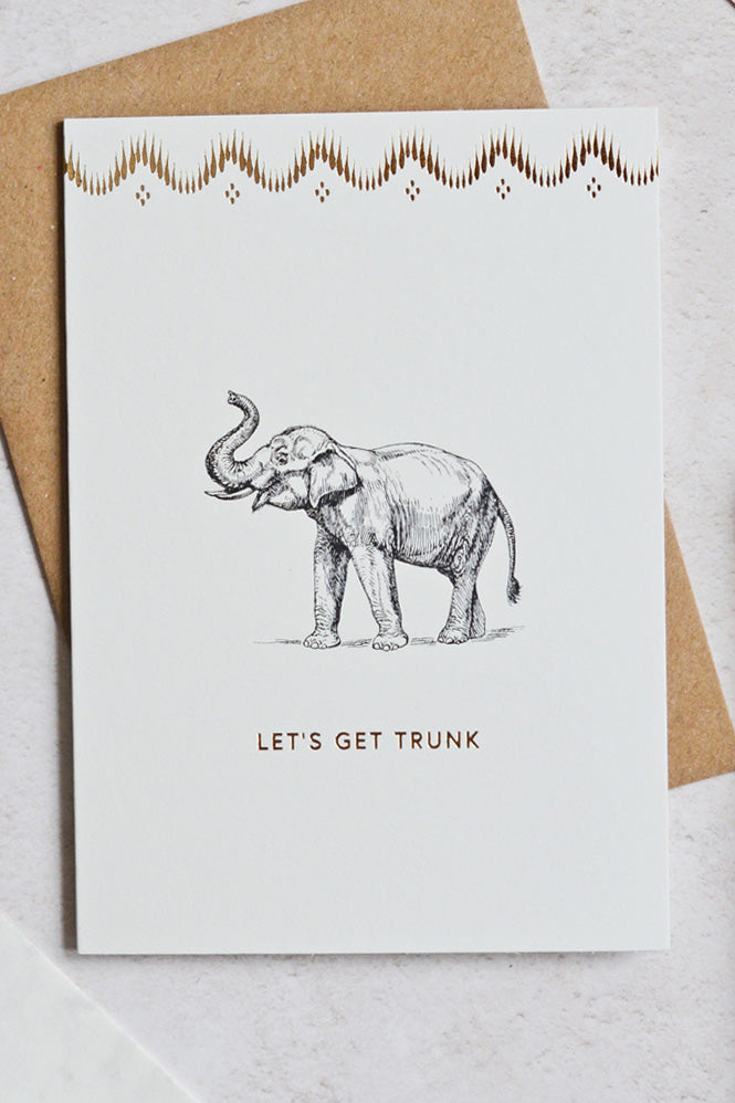 
                
                    Load image into Gallery viewer, Yvonne Ellen Mono Let&amp;#39;s Get Trunk Card
                
            