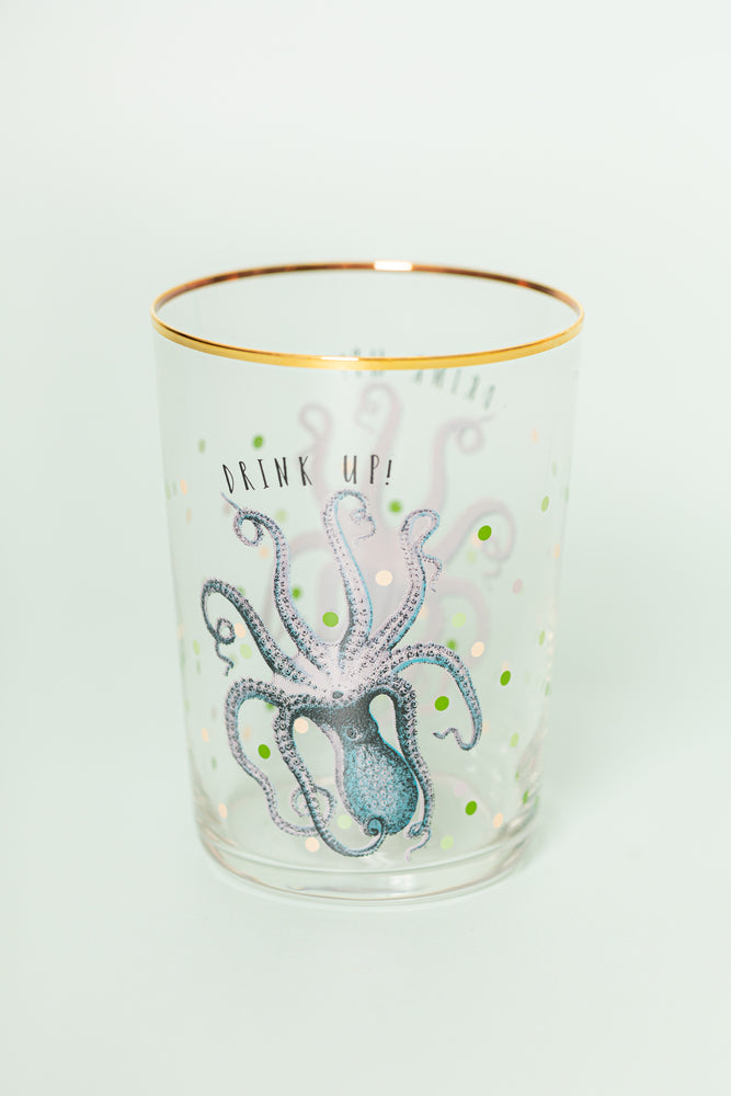 
                
                    Load image into Gallery viewer, Yvonne Ellen Octopus Hi Ball Glass 55cl
                
            