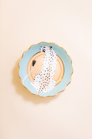 Yvonne Ellen Cheetah Round Trinket Dish