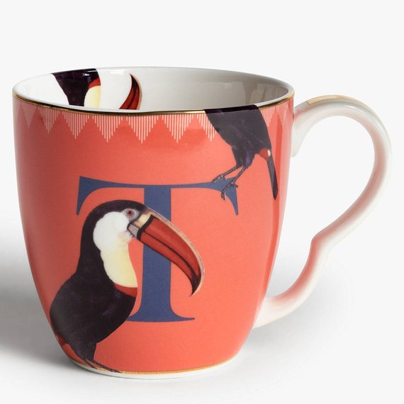 
                
                    Load image into Gallery viewer, Yvonne Ellen Alphabet Mug, T for Toucan
                
            