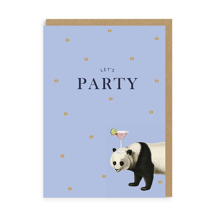 
                
                    Load image into Gallery viewer, Yvonne Ellen Panda Let&amp;#39;s Party Card
                
            