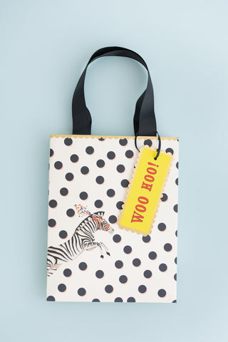 Yvonne Ellen Zebra WOOHOO Gift Bag (Small)
