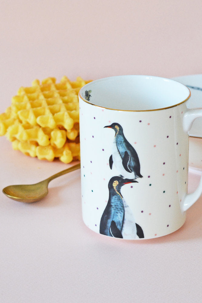 Perching Penguins Mug