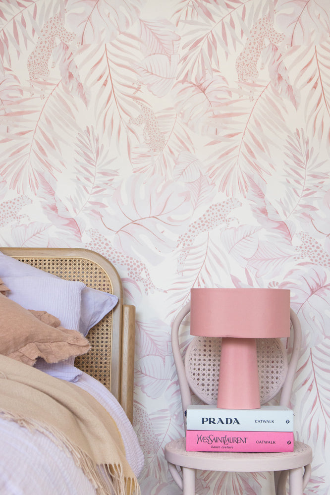Yvonne Ellen Tropical Safari Wallpaper, Pink