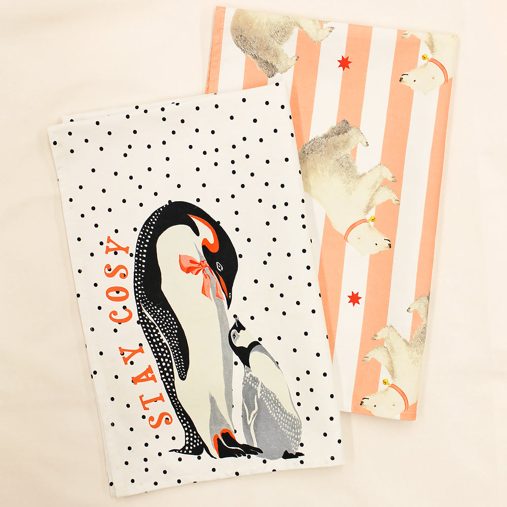 
                
                    Load image into Gallery viewer, Penguin &amp;amp; Polar Bears Tea Towels
                
            