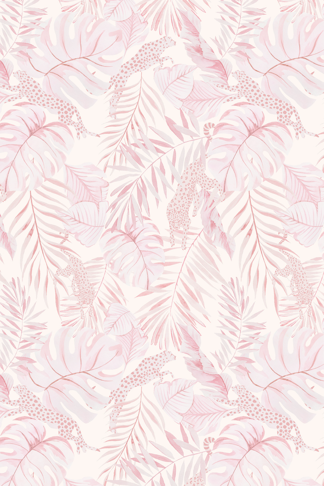 
                
                    Load image into Gallery viewer, Yvonne Ellen Tropical Safari Wallpaper, Pink
                
            